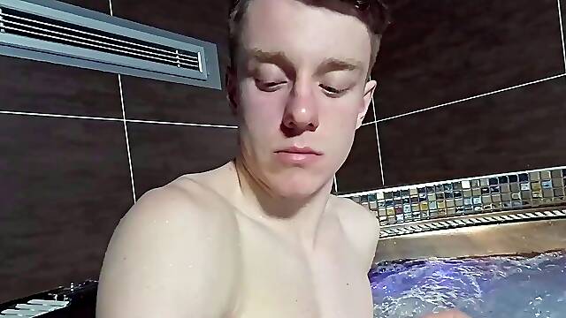 Hot Czech Twink gets Handjob his Big dick from Stranger