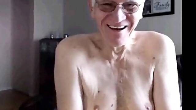 Grandpa strips off