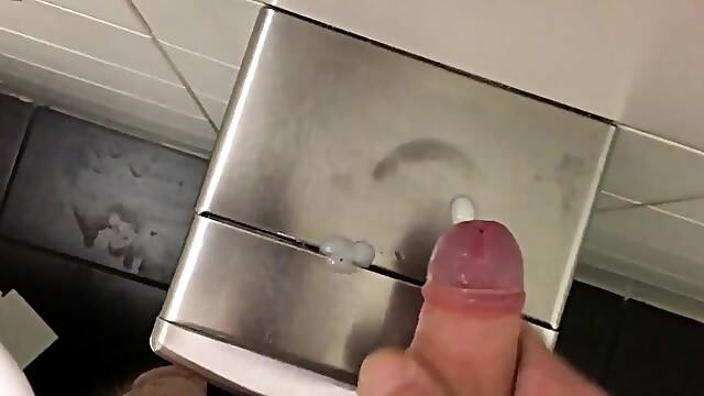 Public Restroom Handjob and Masturbation Compilation
