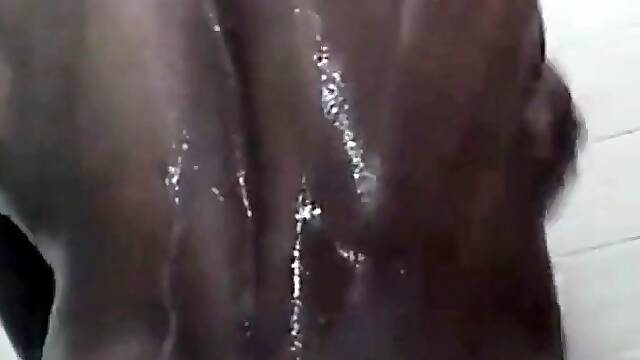 Dio in the shower after nasty hotel sex with Jojo