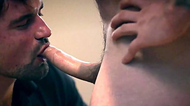 DILF gets horny and intimate with one of the guys from office