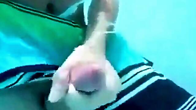 Underwater Jerk-Off Session Outdoors - Amateur Style