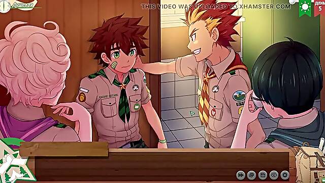 Game: Friends Camp Episode 5 - Ecology Day Russian voice acting