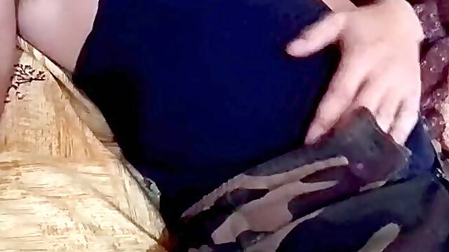 Pakistani RANDI saw the jungle boy then came home and massaged her breasts in Sweta auntys room.