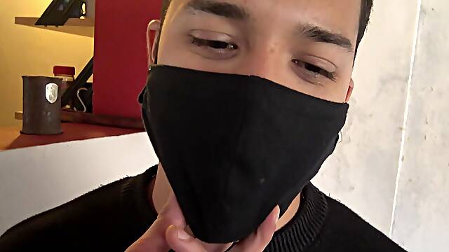 Hot Latin Boy Delivers A Creamy Blowjob For Money