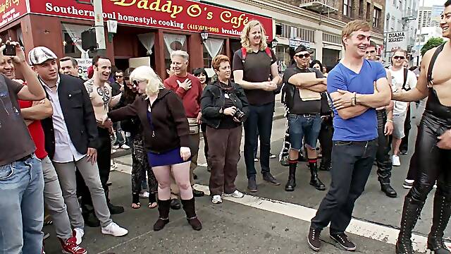 Bound in Public. Noah Brooks is dragged through the streets bound and pissed o