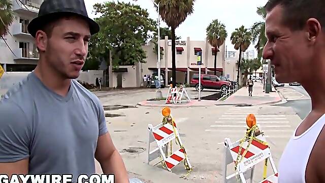 Gaywire Muscled Studs Marc Dylan And The Rock Bump Uglies In Public Restaurant!