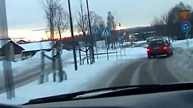 Big-Cock Blowjob in the Car with a Young Swedish Man