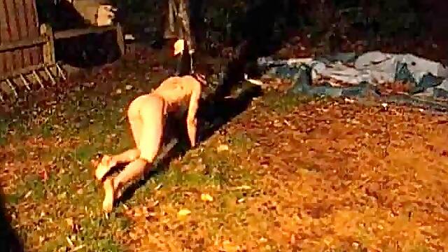 Obedient Soldier: Outdoor BDSM Spanking Session
