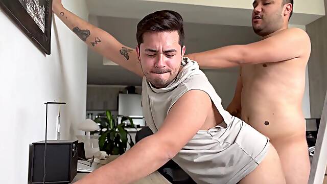 My friend bangs my butt by accident while Im doing homework - A wild anal adventure!