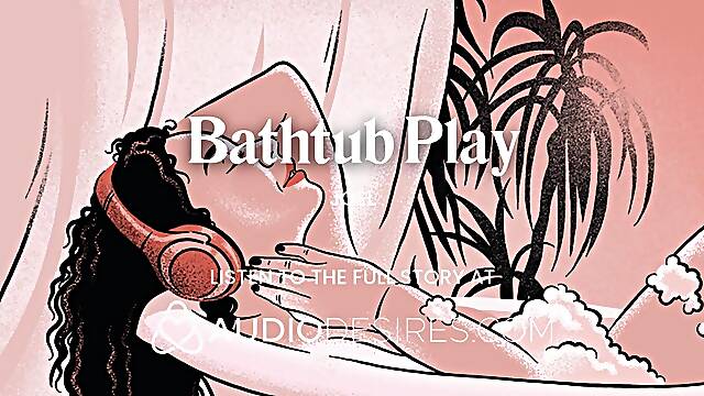 Asmr male voice guided joi for women in a bathtub and d