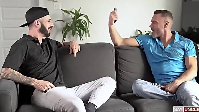 Benjamin Blue, Romeo Davis And Manuel Skye - S.u X Tt(say Uncle X Trade Twink ) Pleasing Stepdads Best Friend