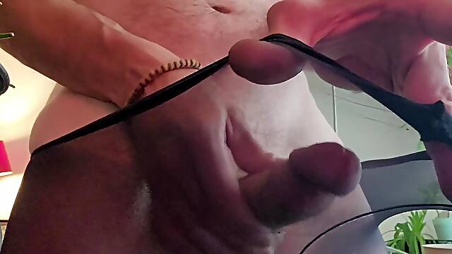 Unboxing 1 Black Pantyhose - A Lot Of Cum!!!