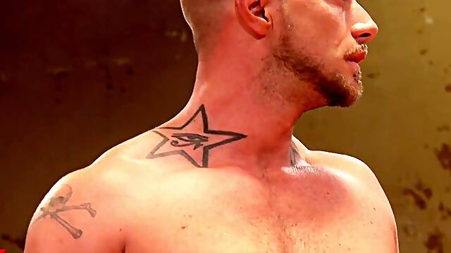 Jed AssWrecker Athens Battles Jessie CutThroat Colter In Naked Kombat Wrestling Match
