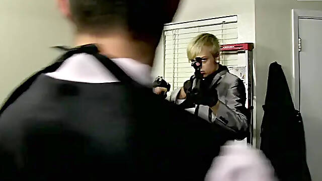 Bullets Whizzing While They Suck Cock