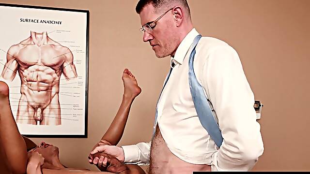 Damien Grey and doctor Legrand Wolf bareback fuck sesh