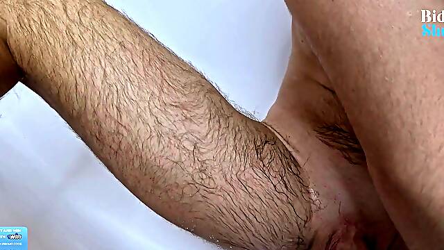 Recent Shave Down There → Couldn’t Resist Jerking off Hard & Exploding