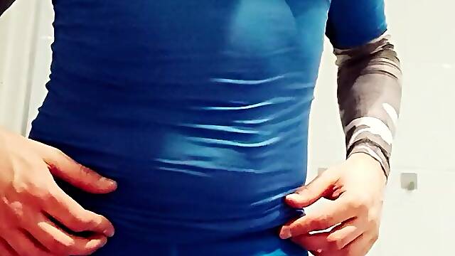 Gym Lycra Outfit POV Tease for Dad