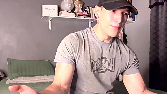 JOI I train my student Spanish but this chab doesn't stop looking at my muscles with subtitles