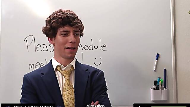 HETEROFLEXIBLE - Derek Kage Bangs Coworker Cristiano After Caught Jerking Off - FRENCH SUBTITLES