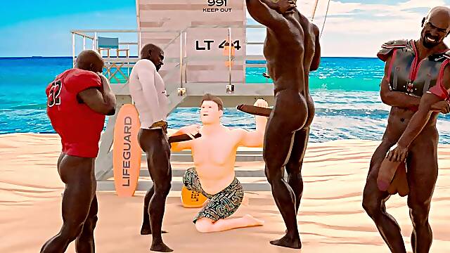 Campsissyboi savage club session with large ebony shlong
