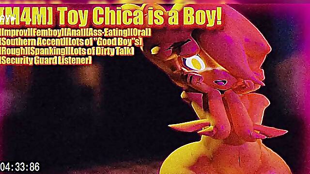[M4M] Toy Chica is a Male!