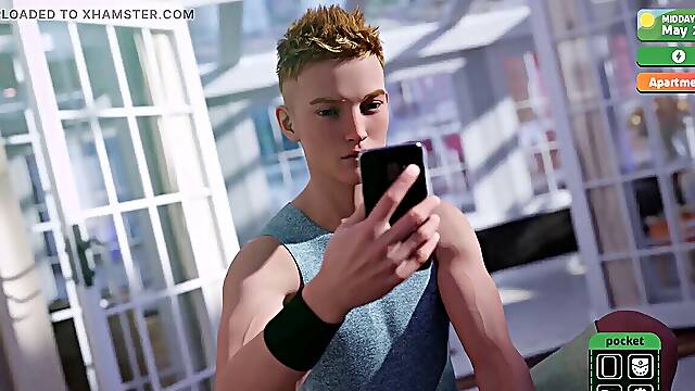 Vacation 2 - chase Went to the Bar and encountered Nolan... Chase Thought of Jason While playing with His Dick