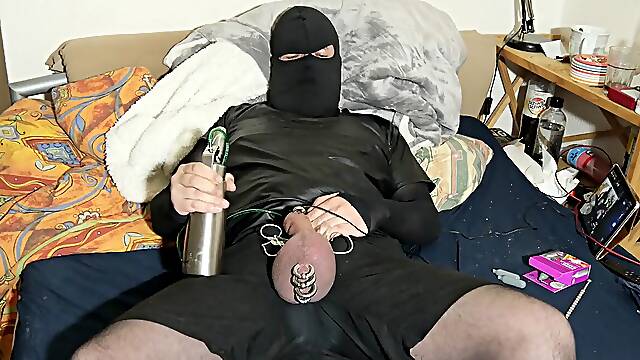 I suck up my bag of nitrous oxide like a balloon