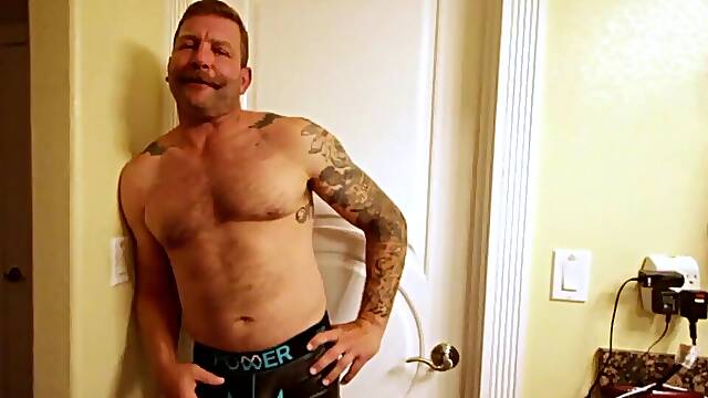 Colby Jansen flashing Off His dildo collection