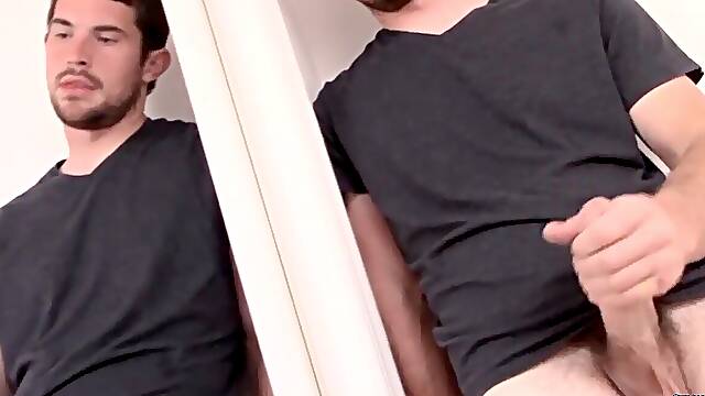 StraightNakedThugs: sumptuous hairy man Hunter Get His schlong Out And Delivers Big Mess