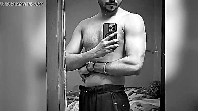 Highly red-hot Flexing At Home Gym