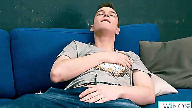 Cute Ethan O Gentle Tease And hefty pearly belly Cum!
