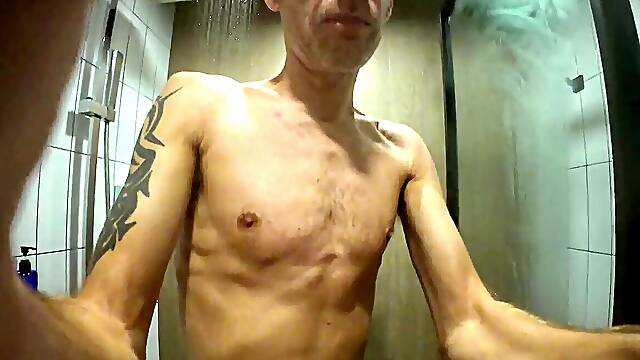Have fun with you dick as you see me take a uber-cute shower