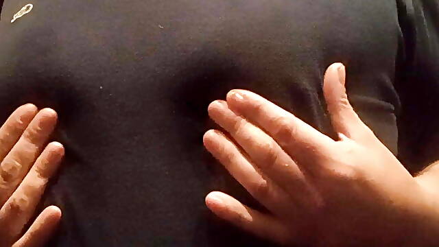 Getting my tits and nipples until cum. Fat tits. Nipples play