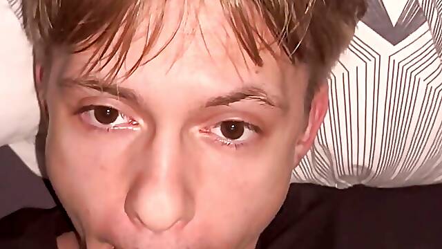 Fucked a twink in the mouth and cum