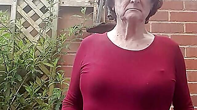 Red dress and underwear