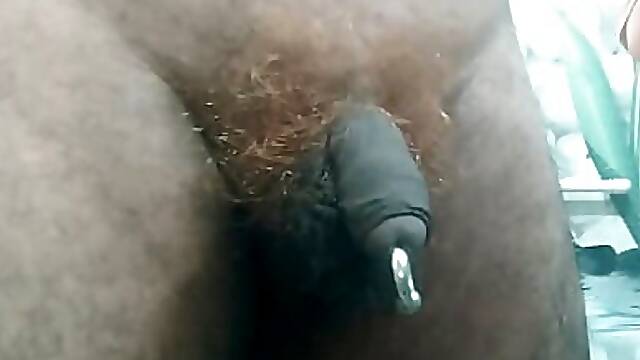 #lionman, Amazing Desi Indian pierced dick makes pubic hair as Lion.