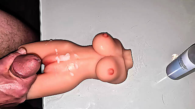 Fucking a miniature sex doll