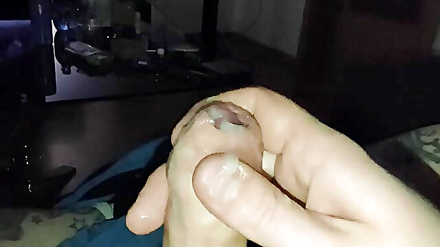 Uncut cumshot collection with moans and slow motion until the end!