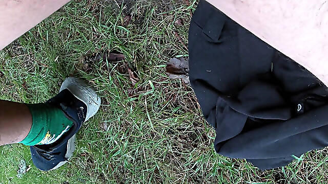 Precum-Dripping Cock &amp; Spit-Stroke in the Rain - Part 3