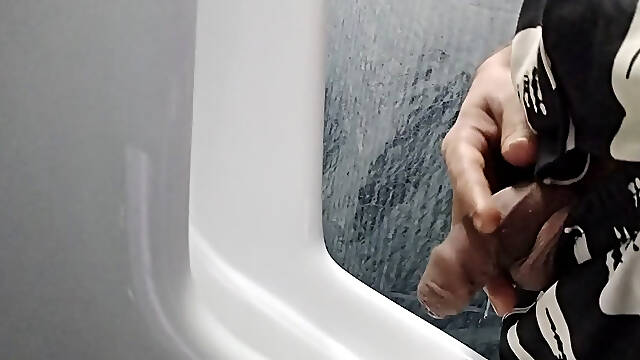 Masturbating in toilet
