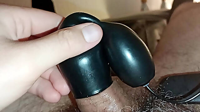 Testing penis glans mastrubator