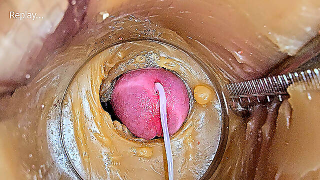 Super cum in vagina. Excellent internal camera 4k