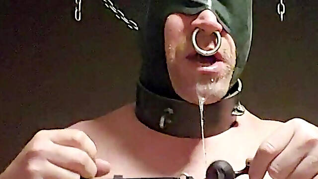 Slave Filo and its gags for throat training