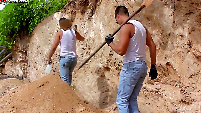 Threesome of Workers Fucking.