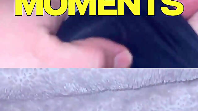 Cock stroking with my feet peeking around the covers