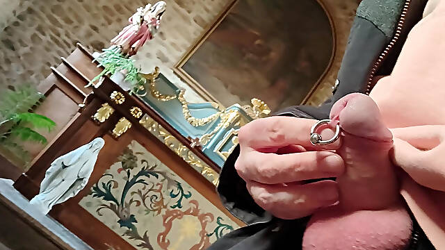 I take my out and hold back from ejaculating