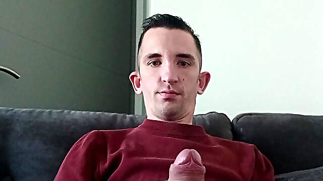 Handjob with my big cock