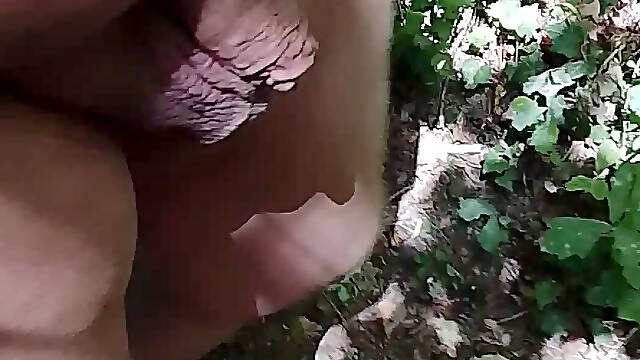 Naked walk in the forest, cruising spots
