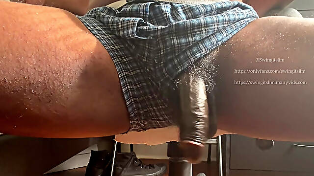 Swinging Big Black Soft Cock